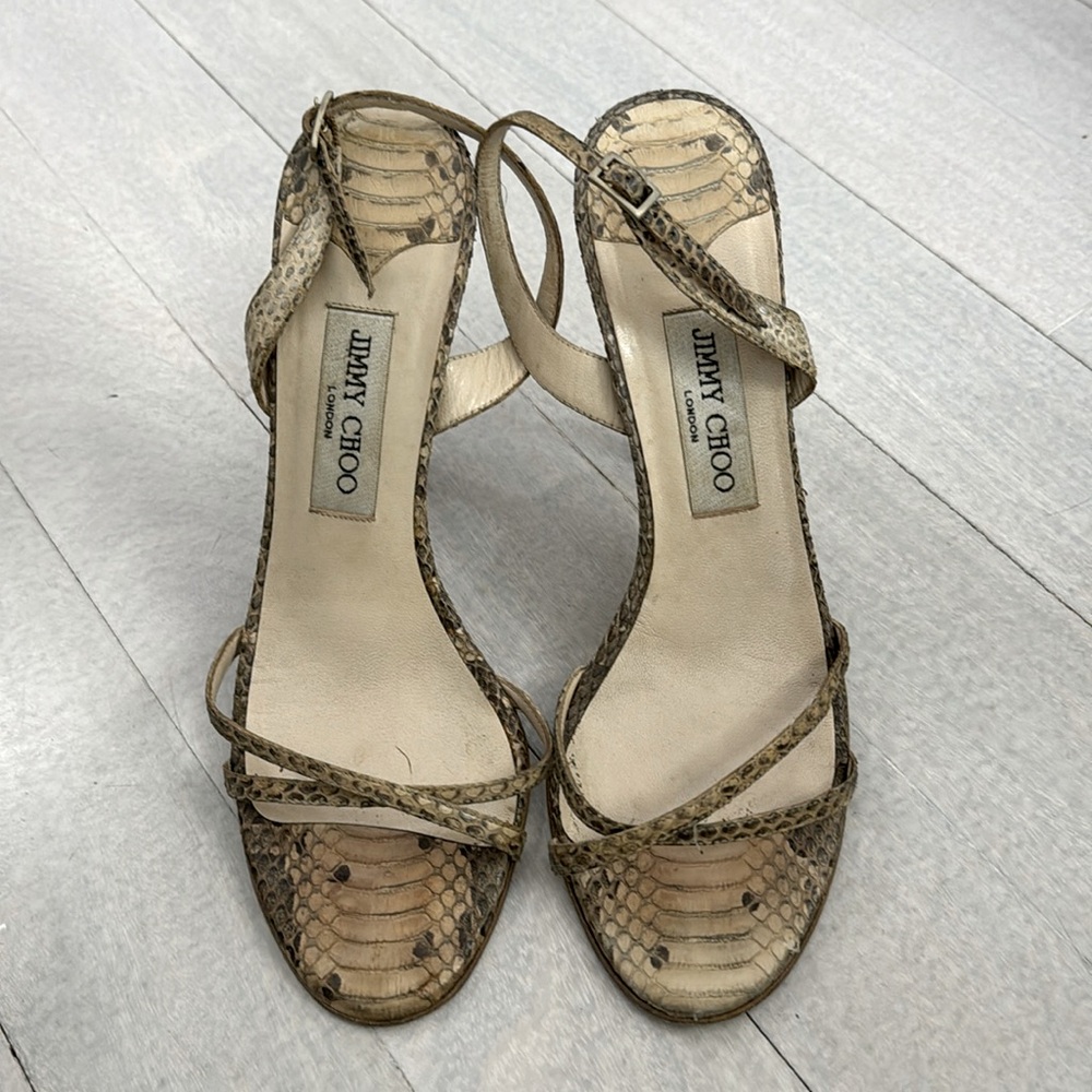 Jimmy Choo Snakeskin Slingback Size 39